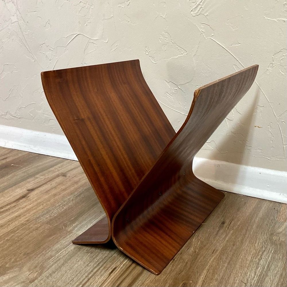 Vintage MCM Bentwood Magazine Rack by Paul Rowan for Umbra - Picture 9 of 9